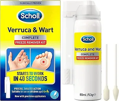 Scholl Verruca And Wart Remover Freeze Treatment 80 Ml | NEW • £12.99