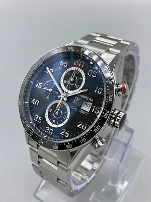 TAG Heuer Carrera Cal 1887 Chronograph CAR2A10-2 43mm Watch | Box & Papers • £1995