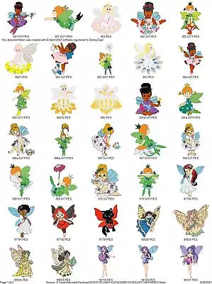 100 More Fairies Embroidery Machine Designs Collection Pes Hus Jef Vp3 Dst Exp • $7.95