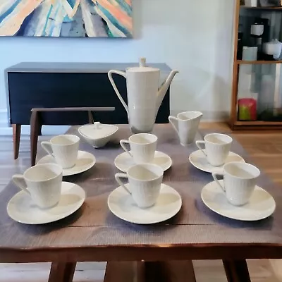 German Mid Century Modern Hans Achtziger Hutschenreuther Porcelain Demitasse Set • $350