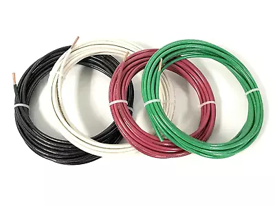 10' EA THHN THWN 6 AWG Gauge - Black White Red + 10 Green Ground Hook Up Buildin • $63.55