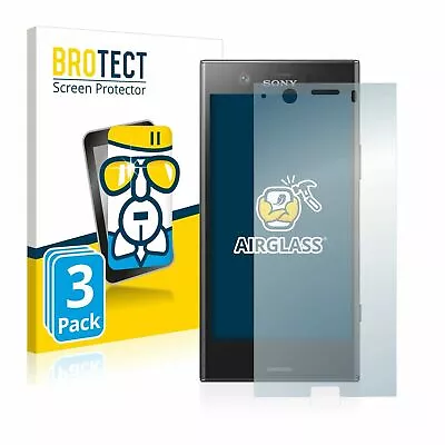 $83.81 • Buy Sony Xperia XZ1 Compact , 3 X  BROTECT® AirGlass® Premium Glass Screen Protector
