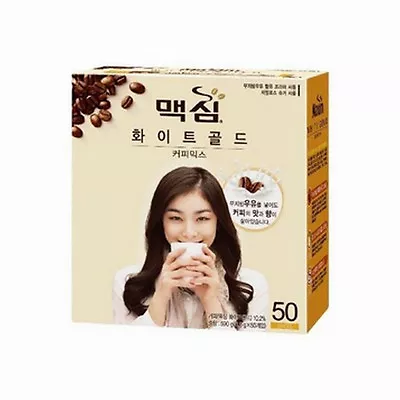 Korea Maxim 3 In 1 Instant Mix Coffee White Gold Skimmed Milk Coffee 50 Sticks • $43.19