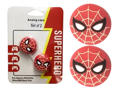 $9.90 • Buy Spider-Man Thumb Grips For Switch Pro/ PS4/ XBOX ONE/360 Toggle Cover PS5 Caps
