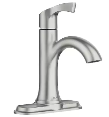 MOEN Korek 84466SRN 1-Handle Bathroom Faucet Brushed Nickel W/Deck Plate • $74.99