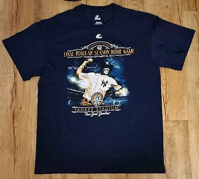 New York Yankees 2013 Mariano Rivera Last Home Game T-Shirt  Men's Size-Medium • $25