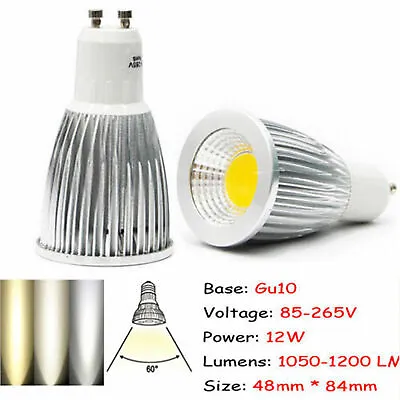 MR16/GU10/E27/E14 Dimmable 6W 9W 12W LED COB SpotLight Bulb Lamp Ultra Bright SS • $49.08