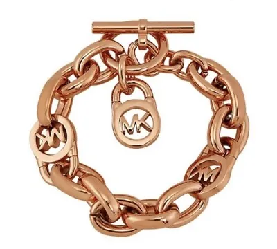 Michael Kors Rose Gold MK Chunky Chain Link Bracelet New • $75
