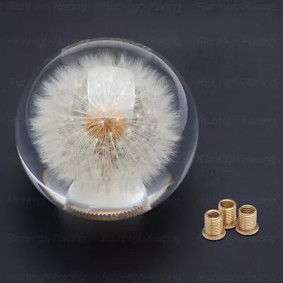 Universal 70MM Crystal Ball Dandelion Flowers Shift Knob Shift Head With Adapter • $19.99