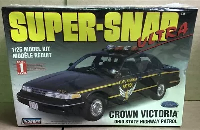 Lindberg Crown Victoria Ohio Patrol Super-Snap 1/25 Model Kit 72713 New Sealed • $24.99