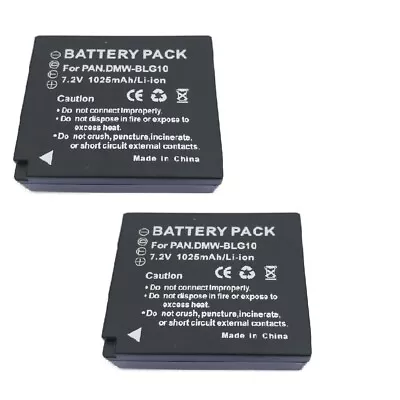 2X DMW-BLG10 Battery For Panasonic DMC-TZ80 DMC-TZ100 DMC-LX100 DMC-GF6 DMC-GX7 • £17.99