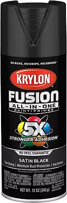 K02732007 Fusion All In One Spray Paint For Indoor Outdoor Use 12 Ounce (Pack Of • $14.99