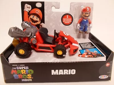 The Super Mario Bros. Movie Pull Back Racer Vehicle With Mario 2.5  Figure Toy  • $14.99