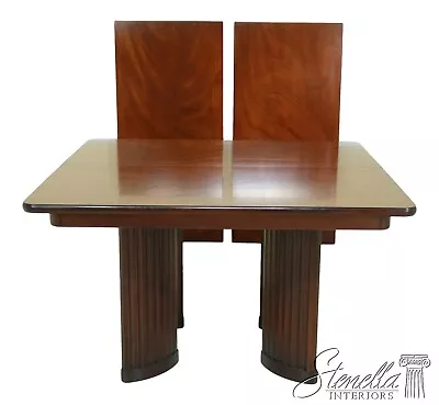 L49578EC: HENKEL HARRIS Modern Design Column Base Mahogany Dining Room Table • $2895