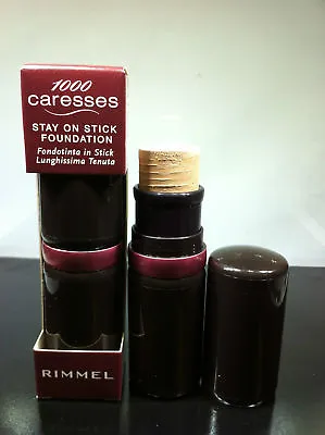 4 X Rimmel 1000 Caresses Stay On Stick Foundation 003 Pale Biscuit • £9.99