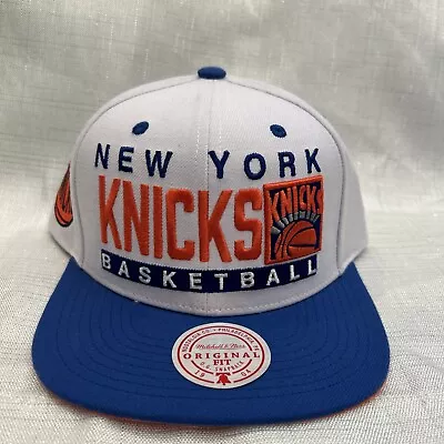 Mitchell & Ness New York Knicks Heritage Script Adjustable Snapback Hat Cap • $26.99