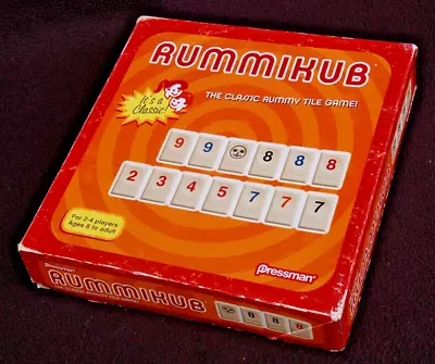 RUMMIKUB By Pressman Tile Game Complete 2009. W 4 Racks #1409 • $24.55