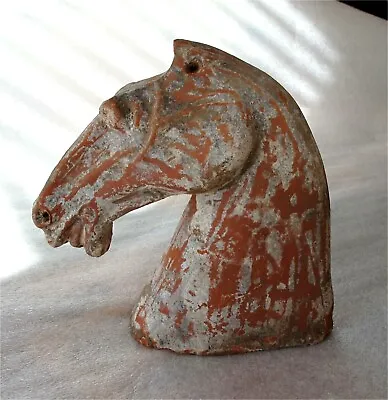 £564.05 • Buy Tang Dynasty 600-900 AD Chinese Terra Cotta Horse Head Antique Original