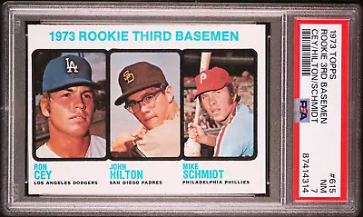 1973 Topps #615 Mike Schmidt RC PSA 7 Fresh From Cello Pack • $599