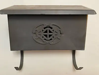 Vintage Babco Metal Wall Mount Mailbox Newspaper Holder Asian Detail MCM Find! • $29.99