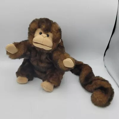 Folkmanis Folktails Monkey Plush Hand Puppet Brown Long Tail • $16.99