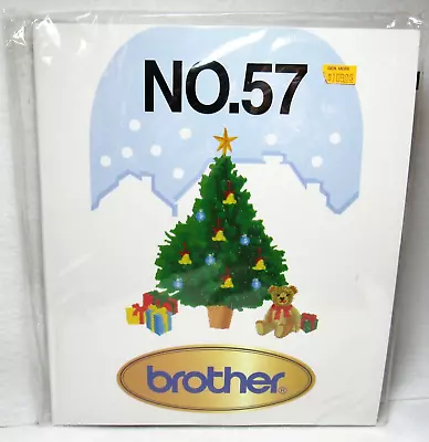 Christmas Santa Wreath Poinsettia Fireplace Brother Machine Embroidery Card 57 • $35