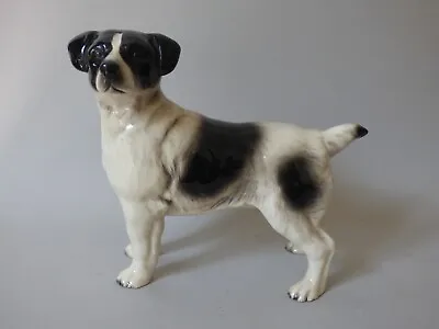 Large Collectable Black Coopercraft Melba Ware Jack Russell Terrier Dog Free Uk • £14.27
