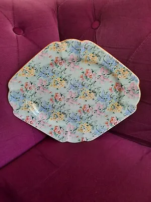 £24.99 • Buy Shelley Melody Pottery Art Deco Floral Diamond Shaped Plate 