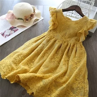 Lace Children Clothing Princess Dresses Causal Wear Dress Dress Robe • $48.10