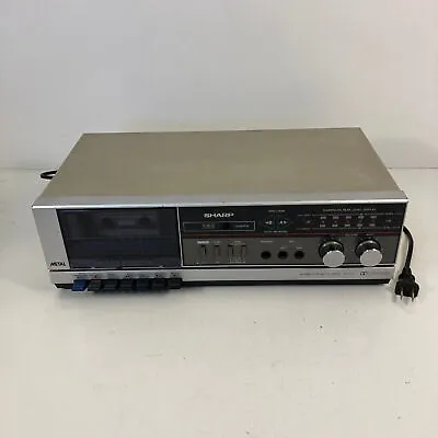 Vintage Sharp RT-310 Stereo Cassette Deck Tape Player Tested Works Auto Reverse • $70