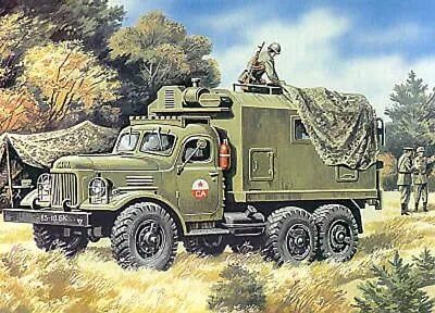 ICM 72551 Soviet Zil-157 Command Vehicle 1:72 Military Vehicle Model Kit • £11.95