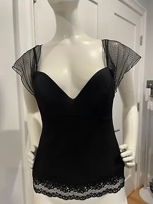 LA PERLA Sexy  Black Lace Corset Bustier Size 34/S • $149.99