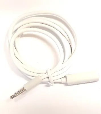 1M 3.5mm Jack Male To Female Earphone Audio Extension Adapter Cable Lead White  • £2.89