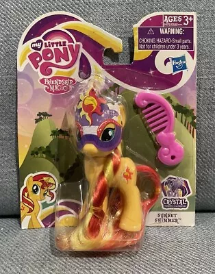 NEW Sunset Shimmer My Little Pony Crystal Princess Celebration 2012 Figure • $37.97