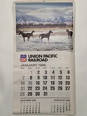 1996 Union Pacific Railroad UPRR Large Wall Calendar 1996 Is The Same As 2024! • £6.75