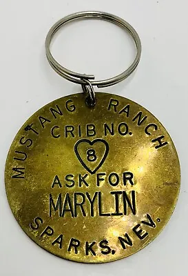 Vintage Mustang Ranch Crib No 8 Ask For Marylin  Sparks Nev.  Brass Brassworks • $24.95