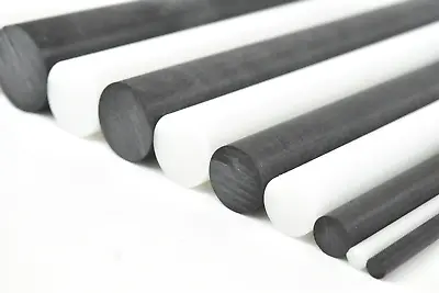 BuyPlastic Black Delrin / Acetal Copolymer Rod 2 1/2  Diameter X 1 Ft Length • $45.61