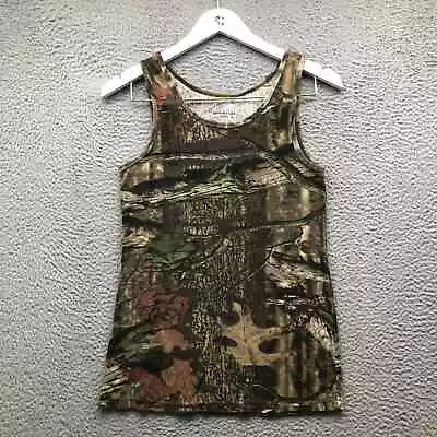 Mossy Oak Break Up Infinity Tank Top Shirt Women's L Camouflage Hunting Green • $14.99