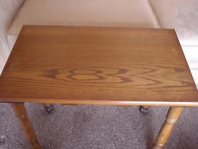 Vintage Coffee Table On Wheels - Screw Off Legs. Very Sturdy • £45