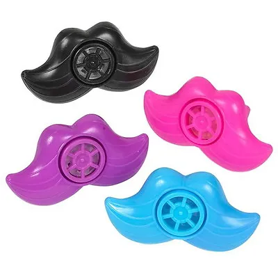 Lot Of 12 Moustache Mustache Whistles Parties Carnival Prizes Goody Bags Etc • $4.79