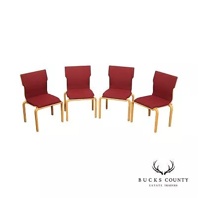 Sauder Designare International Mid Century Modern Set Of Four Bentwood Chairs • $895