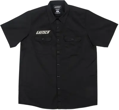 Genuine Gretsch Electromatic Logo Black Men's Workshirt Size Small  #0991939406 • $49.95