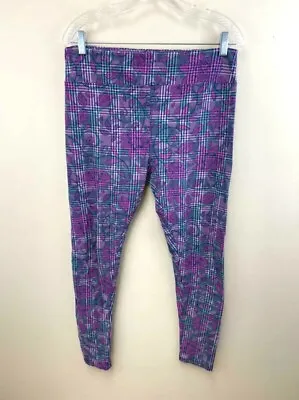 $15.99 • Buy Lularoe TC Tall & Curvy Leggings Pink Purple Green Houndstooth Floral