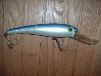 Mann's Magnum Series S-18+ Fishing Lure Blue Back White Silver Body 10.5  4oz • $29.99