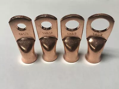 AWG Bare Copper Lug Ring Terminal Welding Cable Battery Wire Terminals  • $5.19