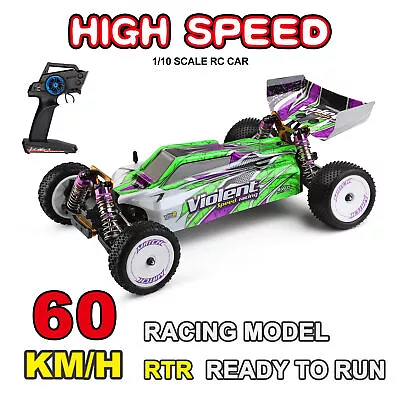 WLtoys 104002 RC Car High Speed 1/10 60Km/h 2.4GHz 4WD Brushless Racing Car K2Z6 • $232.99