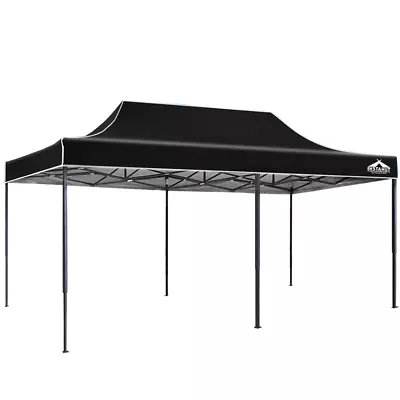$213.95 • Buy Instahut Gazebo Pop Up Marquee 3x6m Outdoor Tent Folding Wedding Gazebos Black
