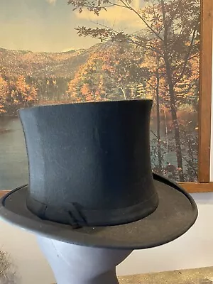 Vintage Men's Top Hat Silk Opera Collapsible Lazarus Columbus Ohio • $129.99