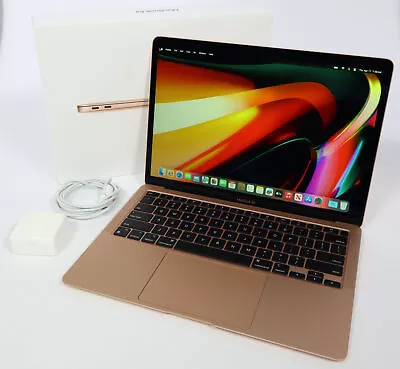 Apple MacBook Air 13-Inch 2020 M1 256GB SSD RAM Gold Sonoma 3 Cycles • $619.99