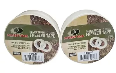 2 Pks. Mossy Oak Gamekeeper 3/4  X 1000  Freezer Paper Tape • $17.49